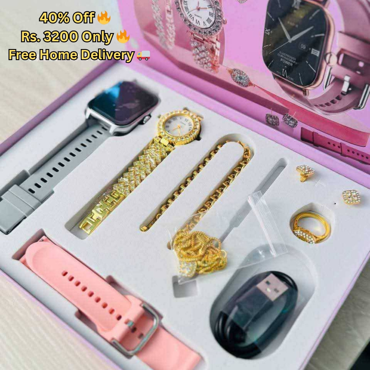 8 in 1 A58 Plus Smartwatch (2.02" Big Display)