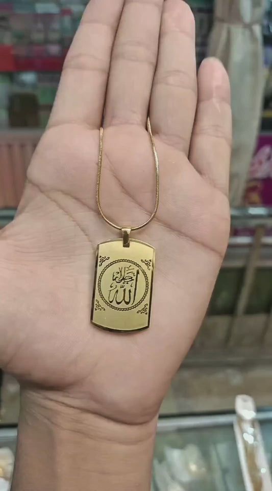 ALLAH LOCKET WITH BEAUTIFUL CHAIN ARTICLE 6004