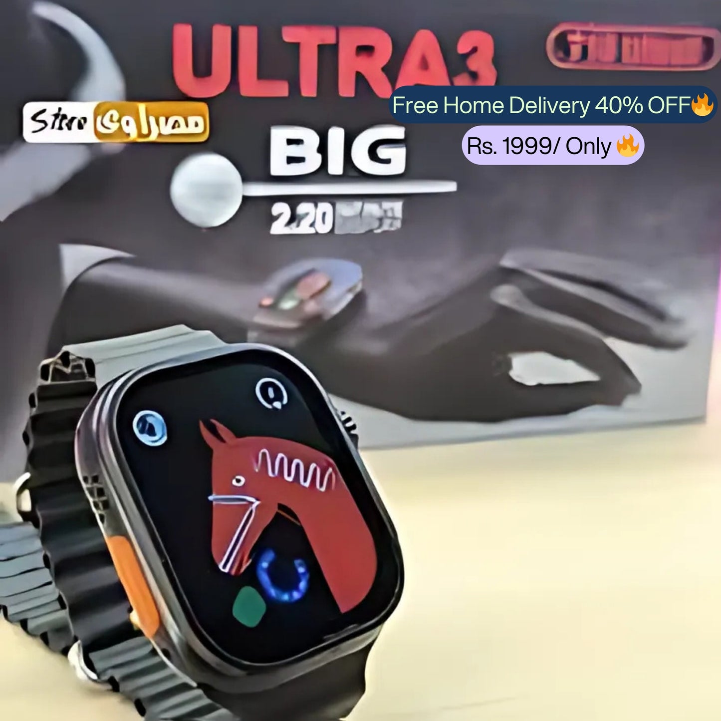 Ultra 3 Infinity Smart Watch T10 2025 Big Display 2.21"
